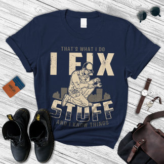 Handy Man Grandpa Dad Gift,Gift for Him,Fix Stuff T-Shirt