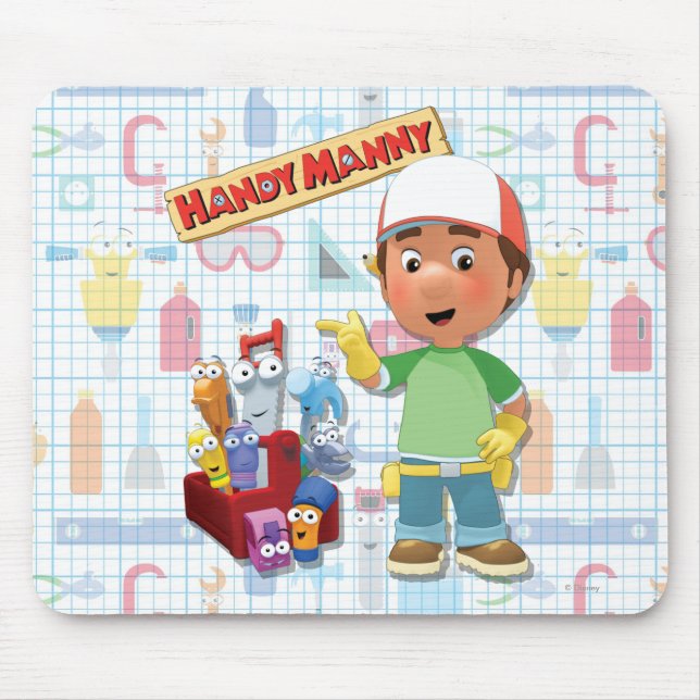 Handy Manny and his Talking Tools Mouse Pad (Front)
