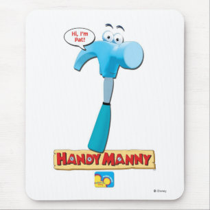 Handy Manny's Pat the Hammer, "Hi, I'm Pat!" Mouse Pad