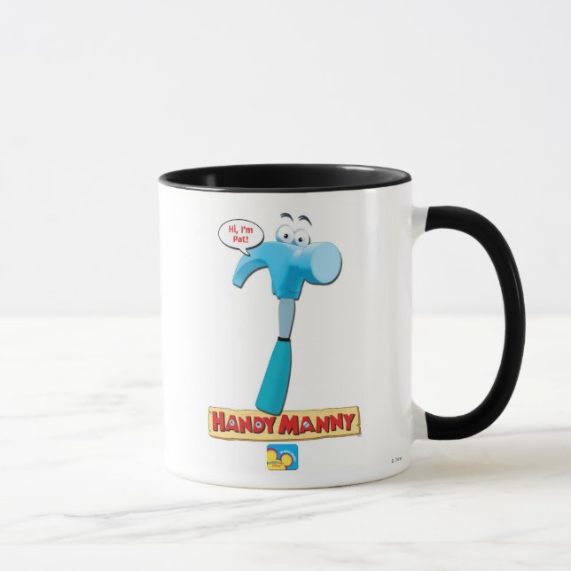 Handy Manny's Pat the Hammer, "Hi, I'm Pat!" Mug (Right)