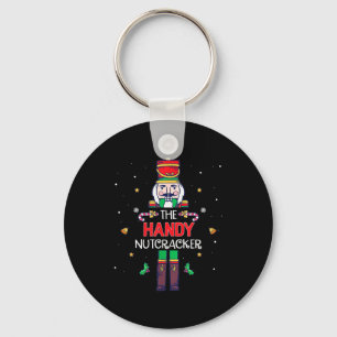 Handy Nutcracker Funny Christmas Family Matching O Keychain