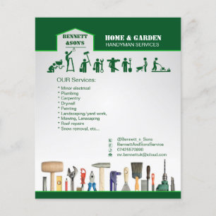 Handyman and home maintenance servise flyer