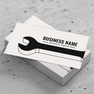 Handyman Auto Repair Service Cute 3D Wrench Business Card