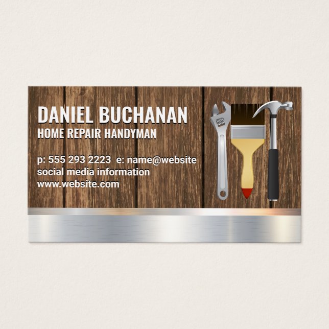 Handyman | Bois métallique | Marteau de brosse à c (Devant)