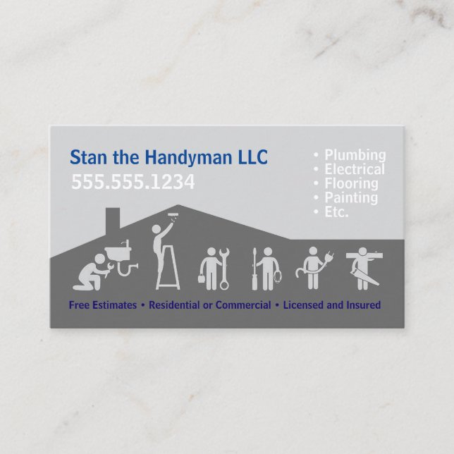 Handyman Business Card (Front)