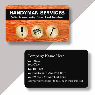 Handyman Business Cards