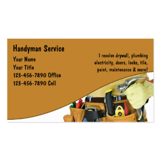 Handyman Business Cards and Business Card Templates | Zazzle Canada