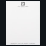 Handyman, Carpenter, Builder Logo Letterhead<br><div class="desc">A logo of intersecting hammers in framed box is combined with your name or business name for a professional aesthetic on this letterhead template designed for handyman,  carpenters,  construction companies,  etc. © 1201AM CREATIVE</div>
