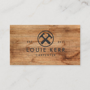 Handyman, Carpenter, Woodworker , Wood  Business Card
