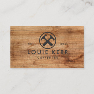 Handyman, Carpenter, Woodworker , Wood  Business Card