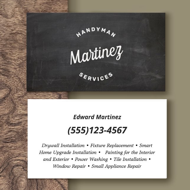 Handyman Carpentry Business Card (Creator Uploaded)