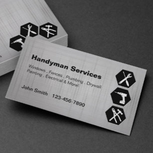 Handyman cartes de visite remodelage de constructi