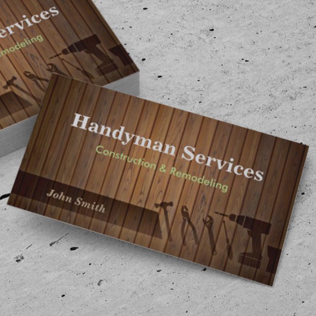 Handyman cartes de visite remodelage de constructi (Créateur téléchargé)