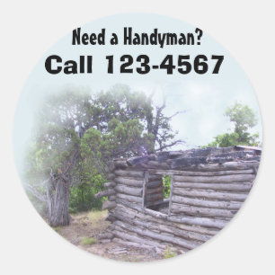 Handyman Classic Round Sticker