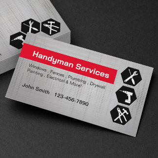 Handyman construction moderne Étiquette rouge