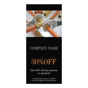 Handyman Construction plumbing tools plumber Rack Card