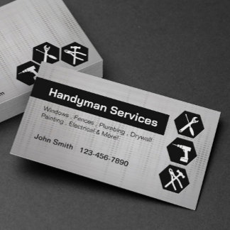 Handyman construction remodelage Étiquette noir