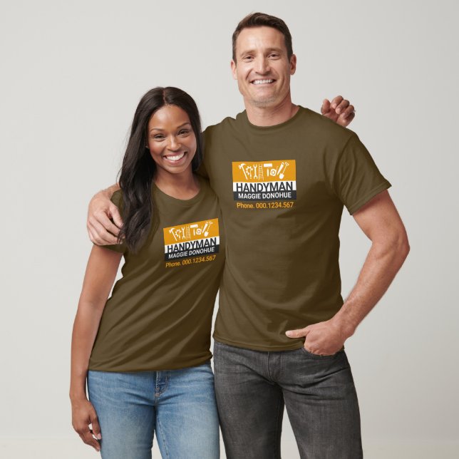Handyman Construction Tools Placard T-Shirt (Unisex)