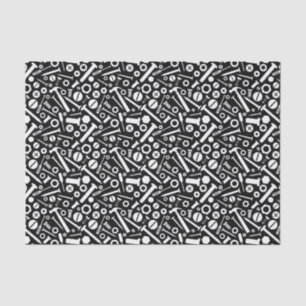 Handyman DIY Mister Fixit Hammer Nuts Bolts Tools Tissue Paper