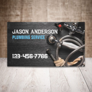 Handyman Faucet Pipe Pluming Service Plumber Business Card