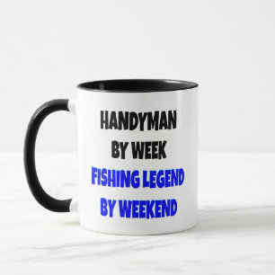 Handyman Fishing Legend Joke Mug