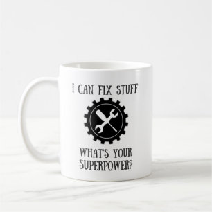 Handyman Fix Stuff Superpower Mug