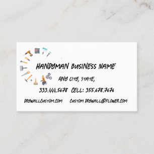 Handyman Handiman Repair Person Maintenance Business Card