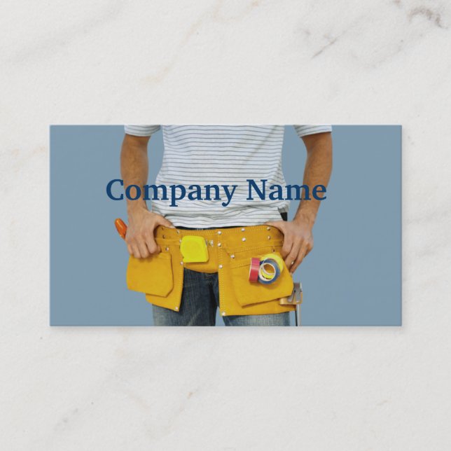 Handyman Home Remodeling Business Card (Front)