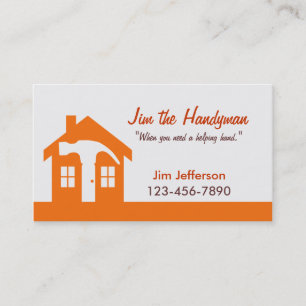 Handyman/Home Repair/ Orange Business Card
