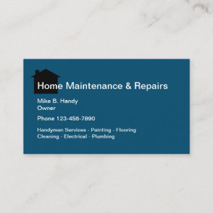 Handyman Home Repair Services Business Card Design