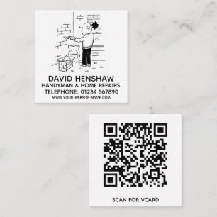 Handyman & Home Repairs Square Business Card