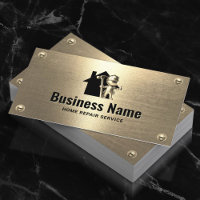 Handyman House Repair Maintenance Gold Worker