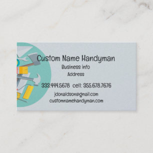 Handyman M. Fixit Cartes de visite sur mesure