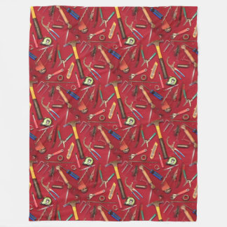 Handyman maintenance and contractor hand tools fleece blanket