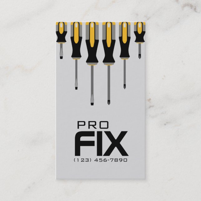 Handyman, Maintenance Business Card (Front)