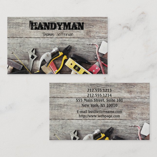 Handyman Maintenance Business card (Front/Back)