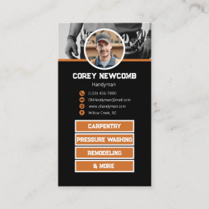Handyman Maintenance Worker Business Card