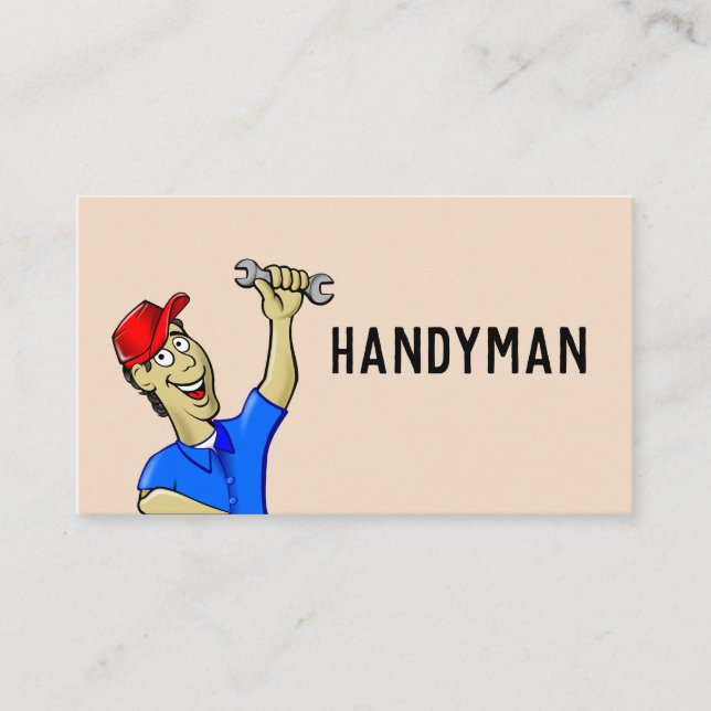 HANDYMAN MECHANIC PLUMBER BUSINESS CARDS (Front)