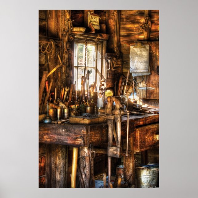 Handyman - Messy Workbench Poster (Front)