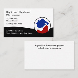 Handyman Modern Business Cards Design