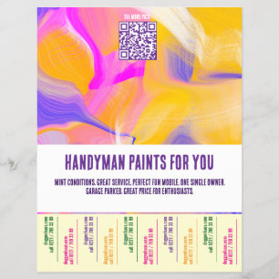 Handyman Painter Colourful Flyer
