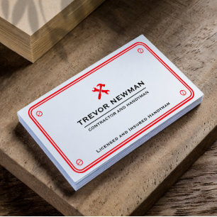 Handyman Plumbing Renovation Carpentry & Repair  Business Card