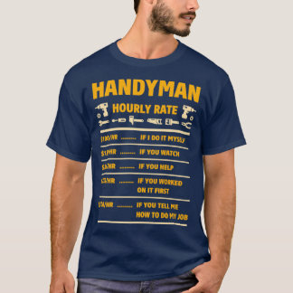 Handyman Price Chart  T-Shirt