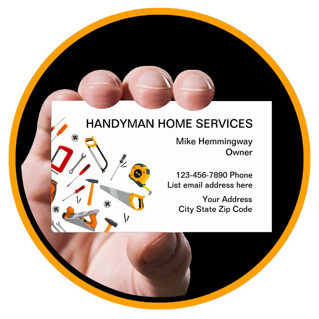 Handyman Professional Design Business Card (Creator Uploaded)