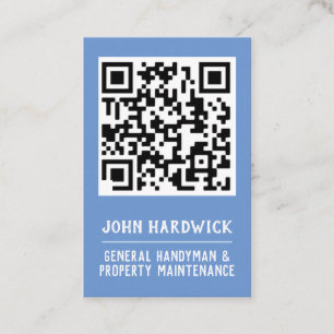 Handyman & Property Maintenance QR Code Business Card
