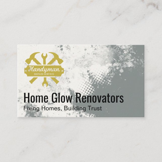 Handyman Repair Service | Hand Tools Business Card (Front)