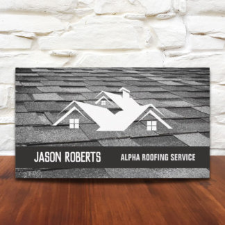 Handyman Roof Repair Construction Roofer Roofing Business Card