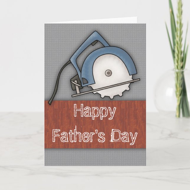 Handyman Saw :: Blank Father's Day Greeting Card (Front)