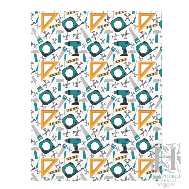 Handyman Scrapbook Paper in Blue (Creator Uploaded)