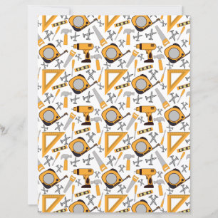 Handyman Scrapbook Paper in Yellow